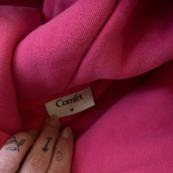 Pink COMFRT Hoodie and Sweatpants Set - Picture 4 of 6